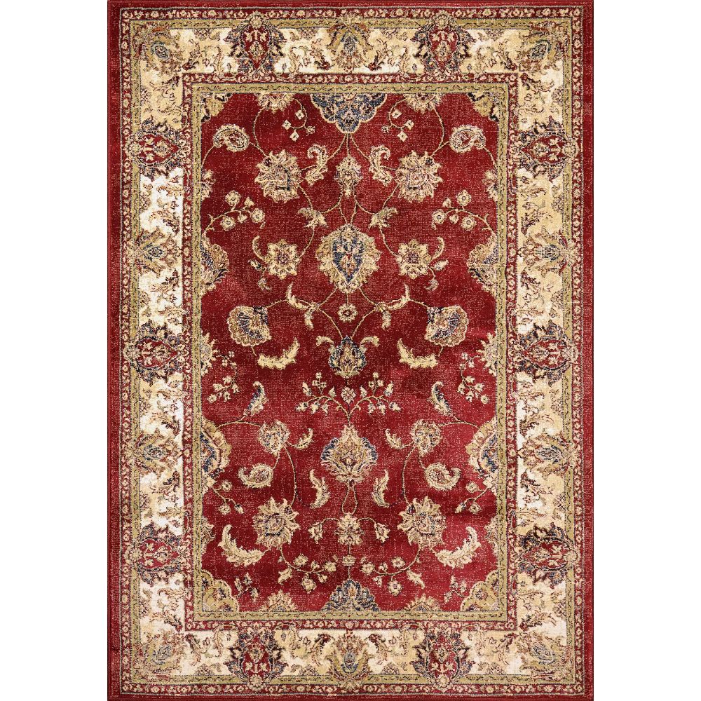 Dynamic Rugs 57158-1464 Ancient Garden 9.2 Ft. X 12.10 Ft. Rectangle Rug in Red/Ivory